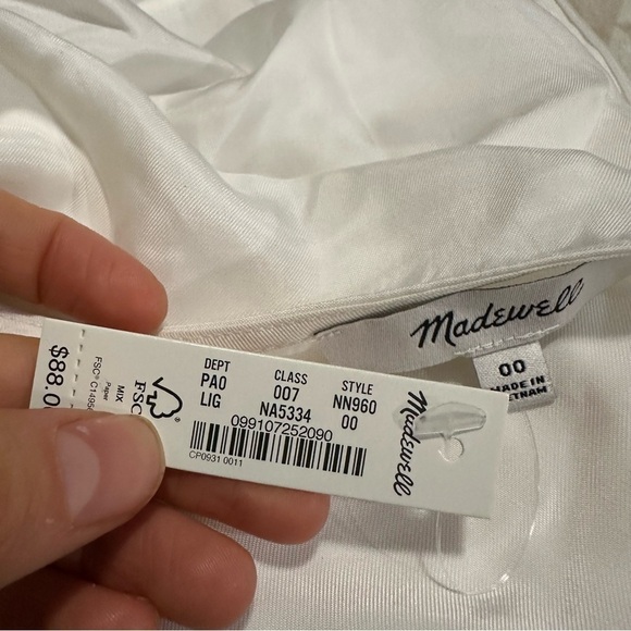 Madewell Brushed Ruched-Front Top lighthouse - Picture 6 of 6